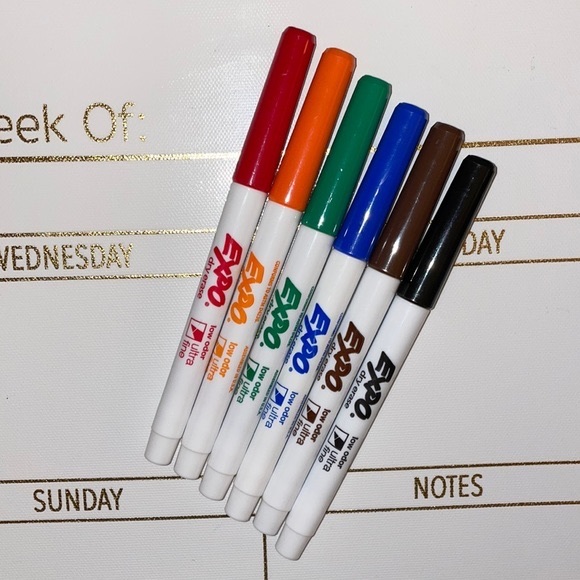 Sweet Dry Erase Weekly Calendar/Planner+6 Markers🌈 - Picture 6 of 8